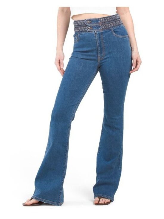 Derek Lam 10 Crosby Denim - Derek Lam 10 Crosby Harlow Braided Waist Jeans Women's Size 24 New With Tag